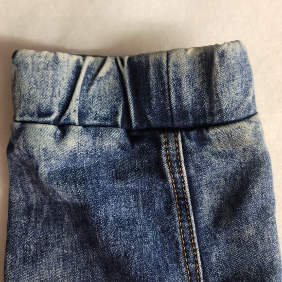 Hype Women's Blue Denim Joggers Size 21/22 - Stretchy Comfortable Elastic Waist - Picture 8 of 12